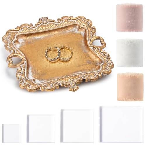 Cinnvoice 8 Pcs Flat Lay Photography Props Set for Jewelry