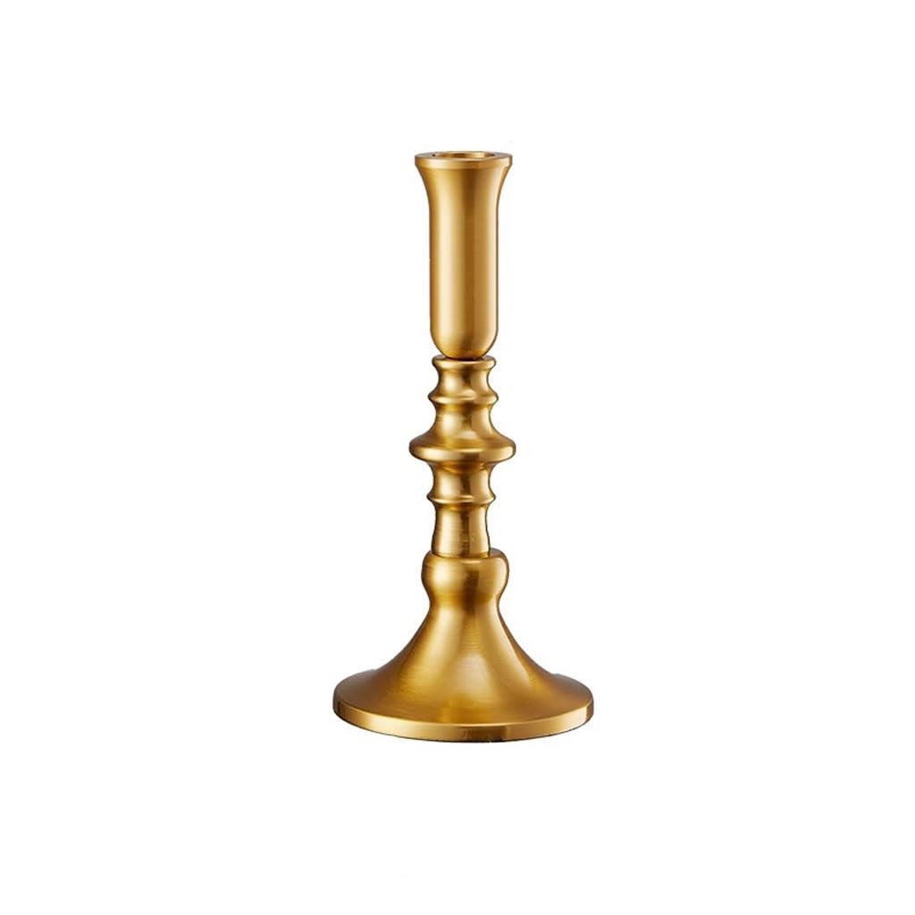 Candle Holder Nordic Gold Iron Candlestick Home Atmosphere Candle Decoration Ornaments Decorate Candlestick(B)