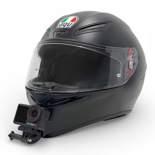 Action Cam Chin Mount für Motorradhelme kompatibel mit GoPro DJI Insta360 (Set AGV K1 S)