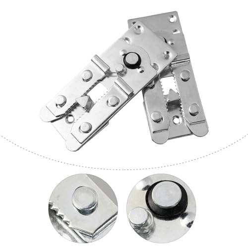 UPKOCH 鉄製のソファコネクタ カット可能再利用可能な家具連結具 電動リクライニングソファやセクショナルソファに最適な接続用バックル 2個セット [4]