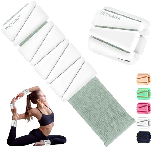 Ankle Weights for Women Adjustable Wrist Weights Set of 2 (2 lb Each)