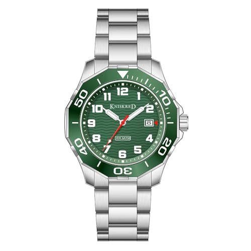 Imagen de KNISKRED Reloj Deportivo Hombre con Esfera de Fácil Lectura y Correa de Acero Inoxidable o Silicona