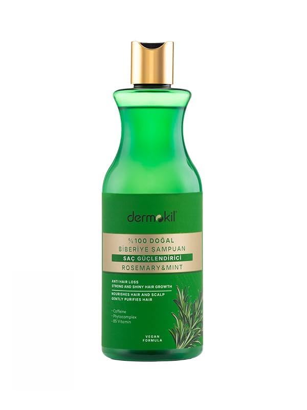 Dermokil Yüzde Yüz Doğal Saç Güçlendirici Biberiye Şampuan 400 ml