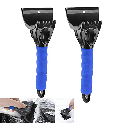 Kairiyard Ice Snow Scrapers for Car Windshield, 10inch Snow Ice Scraper with Ergonomic Foam Grip for...