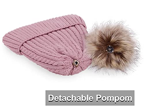 Simplicity Beanie Hats For Girls Boys & Women Winter Hat Warm Pom Pom Beanie #TOP6