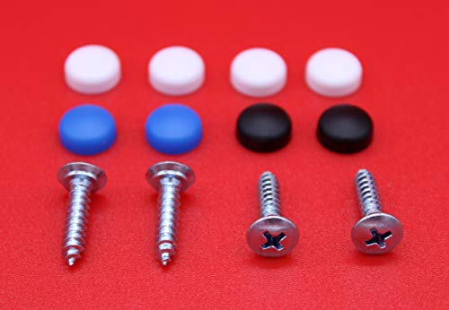 Juego de tornillos para matrícula de 12 piezas Tornillos para placa de...