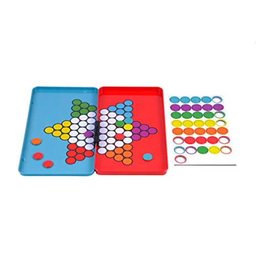 Image of The Purple Cow- Magnetic, Lightweight, Travel Size Chinese Checkers Board Game for Kids and Adults. Classic Game with a Modern Twist.