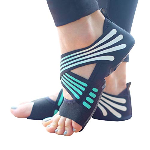 KIPETTO Yoga Socks Women Toeless Anti-skid Socks for Pilates Barre Ballet Bikram Workout