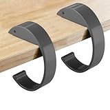 WeddHuis 2 Piezas Ganchos de Bolso para Mesa, Cuelga Bolsos Mesa, Percha para Bolso en Forma de C para Escritorio, Sujeta Bolsos para Mesa, para Oficinas Cafetería, Cuelga Bolsos