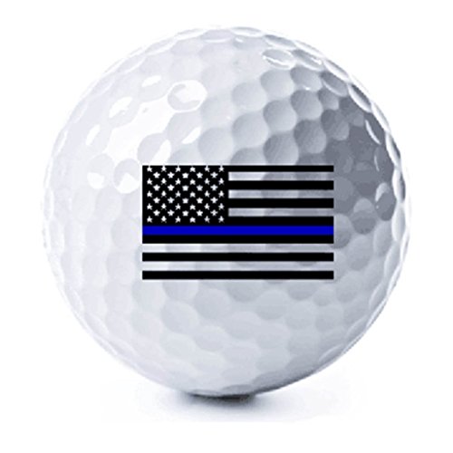 Thin Blue Line American Flag Golf Balls - 3 Pack