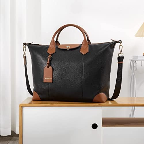BOSTANTEN Travel Bag for Women Leather Duffle Bag Business Tote Bag Overnight Weekender Bag Oversized Duffel 3 BOSTANTEN Travel Bag for Women Leather Duffle Bag Business Tote Bag Overnight Weekender Bag Oversized Duffel