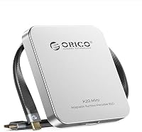 SSD extern magnetic ORICO K5MINI 1TB, aluminiu, compatibil MagSafe pentru iPhone 17 Pro Max, telefoane cu USB-C, 460 MB/s, argintiu 4