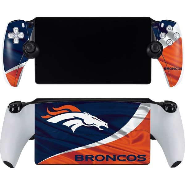 Skinit Decal Gaming Skin Compatible with PlayStation Portal Remote Player - Officially Licensed NFL Denver Broncos Design