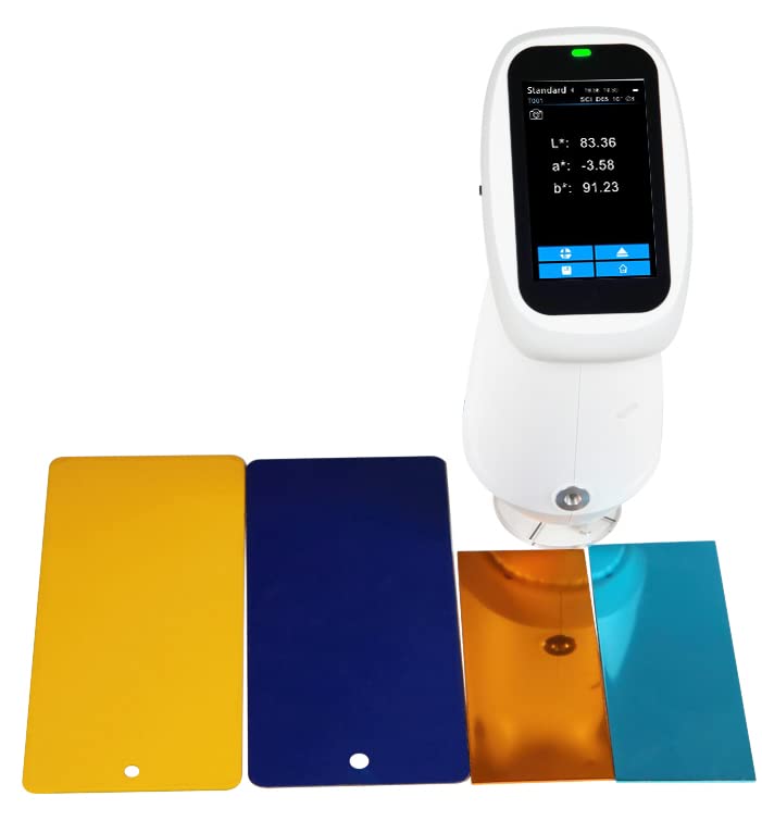 Double Aperture Spectrocolorimeter Colorimeter Color Difference Test Instrument with Φ8mm Φ4mm Flat Aperture Measured Reflectance Range 0-200% Reflectance Resolution 0.01%