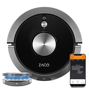 ZACO A9sPro Saugroboter mit Wischfunktion, App & Alexa, 7,6 cm flach, Staubsauger Roboter mit Raumkarte & Mapping, bis…