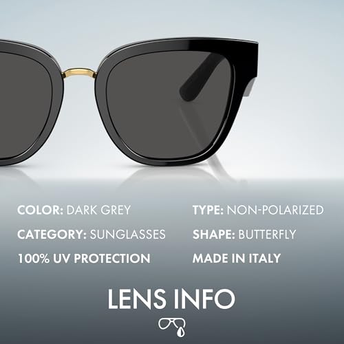 Dolce and Gabbana DG4462 Lettering Logo Acetate Sunglasses With Eyewear Kit Bundle - High Bridge Fit - Womens Designer Sun Glasses4