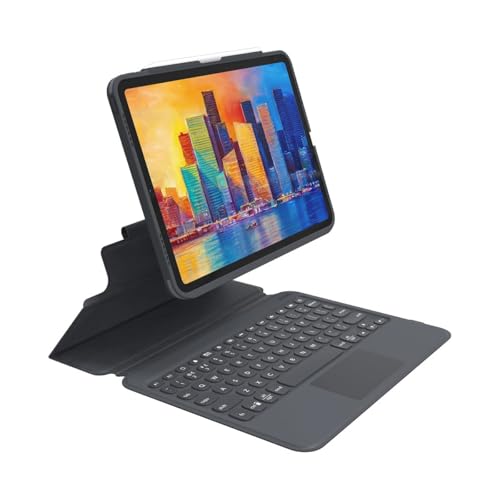 Image of ZAGG Pro Keys Detachable Case & Wireless Keyboard with Trackpad for Apple iPad Air 10.9 inch (2020, 2022) & iPad Pro 11 inch (2018-2021) Multi-Device Bluetooth Pairing, Backlit Keys, Apple Pencil Holder