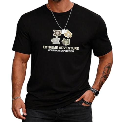 Image of Lymio Mens Cotton Round Neack T-Shirt Printed T-Shirt (Pack Also Available) (T-64-68), black, L