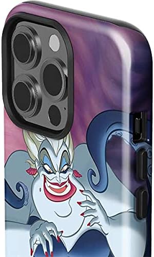 Skinit Impact Phone Case Compatible with iPhone 13 Pro - Officially Licensed Disney Villains Ursula Ariel and Flounder Design