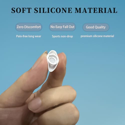Galaxy Buds 3 Pro Replacement Ear Tips, Premium Silicone Earbuds with Cleaner kit for Samsung Buds 3 Pro Earbuds, Secure Fit(White) - image 3