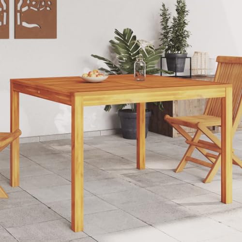 Xichuzi Mesa de Comedor de jardín Madera Maciza de Acacia 110x110x75 cm, Conjunto Mesa Y Sillas Jardin, Mesa Terraza Exterior Y Sillas, Conjunto Terraza, Muebles Jardin Exterior - 366369