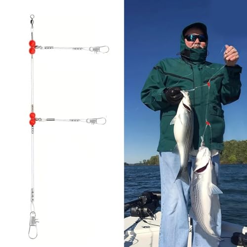 6 Pzs Cable de Pesca con Anillos y Nailon Azul miniatura 4