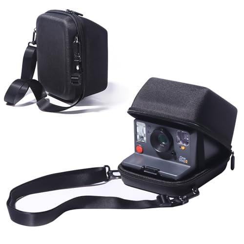 Funda para cámara Polaroid Now con correa ajustable negra