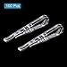 uxcell 100Pcs Durable Plastic Alligator Clips, 1.97