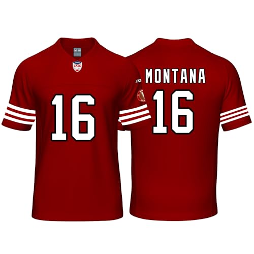 Joe Montana Jersey San Francisco Women Football Red Stitched