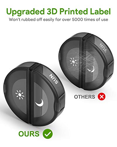 Tookmag Pill Organizer 2 Times A Day, Weekly Am Pm Pill Box, Large Capacity 7 Day Pill Cases For Pills/Vitamin/Fish Oil/Supplements (Black) #TOP5