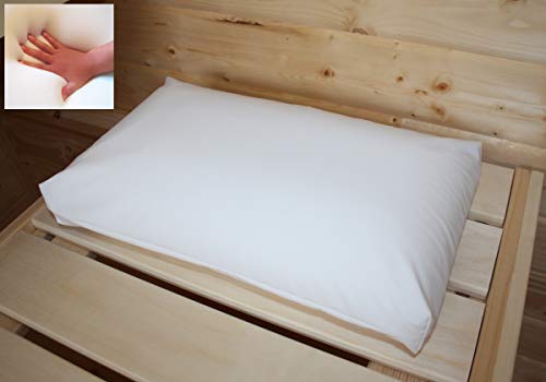 Supply24 since 2004 Orthopädisches Gelschaum-Saunakissen 40x24x12 cm – Made in Italy | Ergonomisch & wasserabweisend | RG60 Gelschaum |...