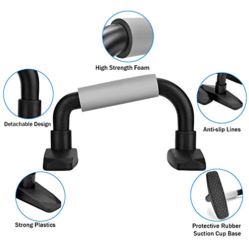 Odoland 4-in-1 AB Wheel Roller Kit AB Roller Pro with Push-Up Bar, Jump Rope and Knee Pad - Perfect Abdominal Core Carver Fitness Workout for Abs - Home Gym Workout