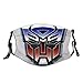 Transformers Máscara de borde negro para adultos,Protección facial portátil,Bandana,Borde elástico,Pasamontañas