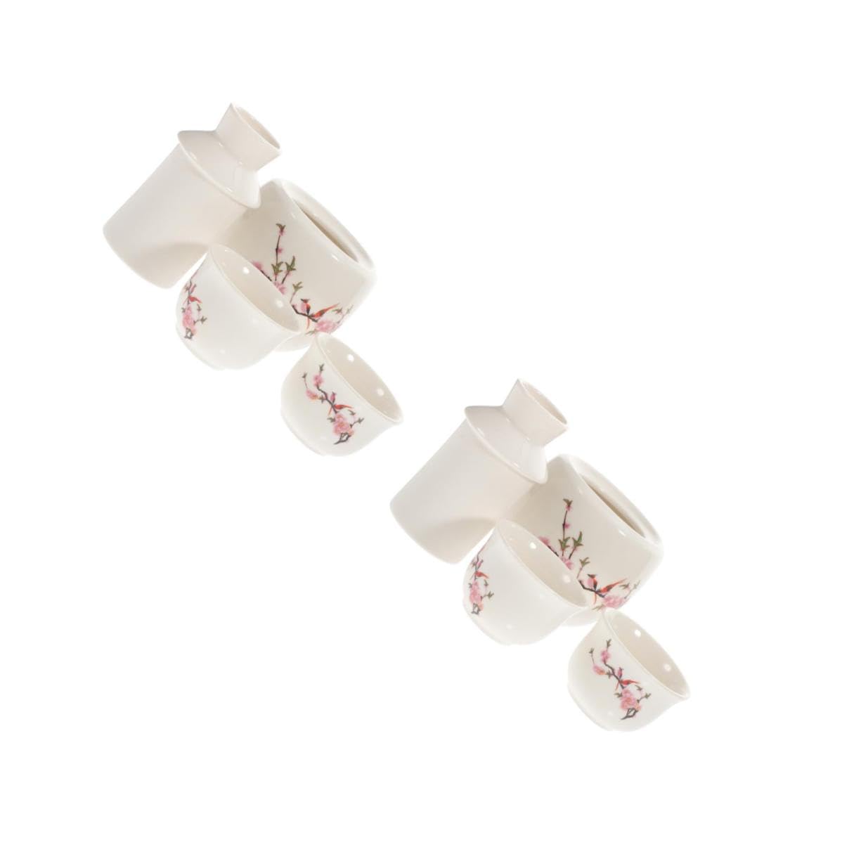 Cabilock 2 Set scaldavivande home decor decorazione casa servizio the mobile vino servizio da te tazza moderno più caldo Tazze l'inverno usa strumenti caldi per bere il vino ceramica