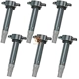 6PCS HLZ PRODUCT IGNITION COIL UF502 04606869AB C1522 FOR Dodge Stratus Magnum Journey Grand Caravan Charger Challenger Avenger Chrysler Town & Country Sebring Cirrus 300 VW Routan 2.7 3.5 4.0 V6