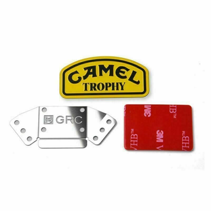 Camel Trophy Metal LOGO 3M Sticker Fit for 1/10 Land Rover Defender TRX4 RC4WD D90