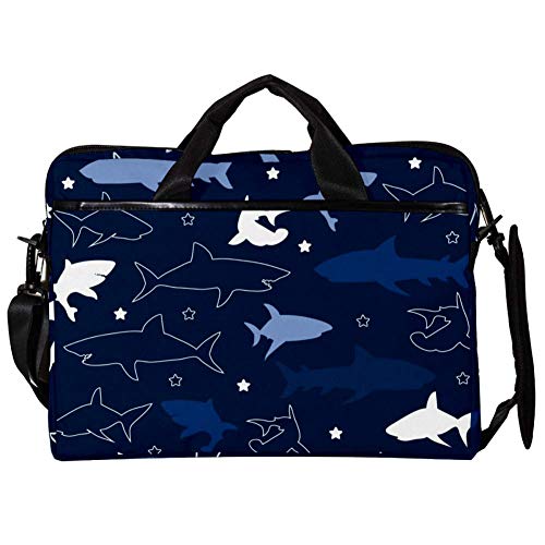 Bolso bandolera de tiburones de 14 a 15 pulgadas con compartimento acolchado