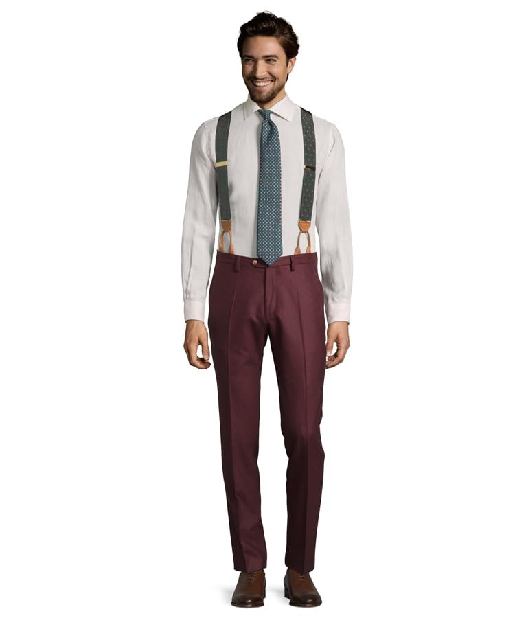Image of Oliver Wicks Albert Thurston Suspenders for Men, Handmade in England, Premium Quality