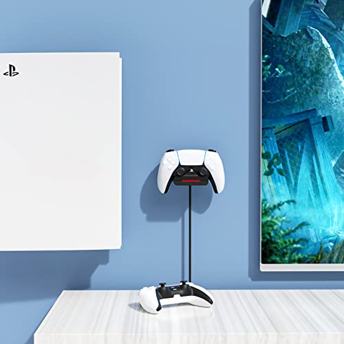 Ps5 Controller Wall Mount Charger Dock,Charging Station Holder Fits For Midnight Black Ps5 Wireless Controller With Led Indicators Fast Charging Speed Cable,Space Saving 2 Pack #TOP3
