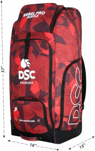 Image of DSC Rebel Pro Duffle Kit Bag,Red Black,37 x 15 x 16 inches