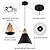 SESIMENT Black Pendant Light 2 Packs,9.4inches- Farmhouse Pendant Light, Modern Pendant Lights, Kitchen Pendant Lights for Office, Bedroom, Living Room, Kitchen Island