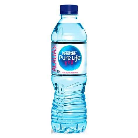 Nestlé Pure Life eau minérale de 50 cl en colis de 24 pour éviter la déshydratation au bureau