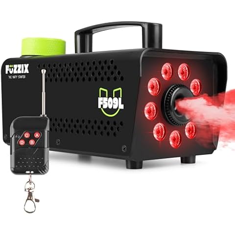 Fuzzix F509L Party Smoke Machine with LED Lights Cover