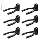 katmerio 6 stück Gitarrenhalter Wandhalter, Gitarren Haken Gitarrenständer Wand Halterung für Akustikgitarre, klassische Gitarre, E-Gitarre, Bass, Ukulele