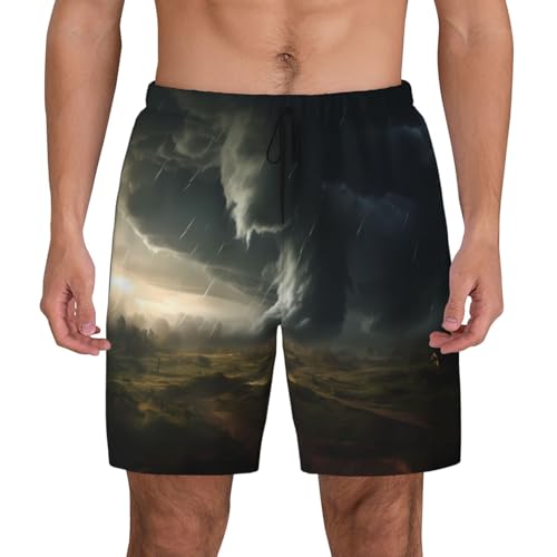 Pantalones cortos de playa para hombre anti rozaduras de doble capa para surf
