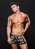 BACI Envy Small/Medium Green Logo Elasti Camo niedrigen Boxer