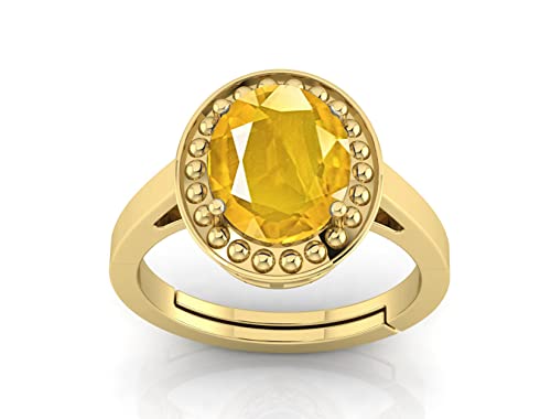 Bague saphir jaune ajustable en argent : finissez-en avec les erreurs de taille de doigt