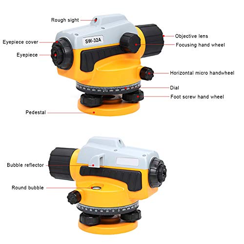 32X Optical Level High Precision Self Leveling Tool Automatic Level Gauge Height Distance Angle Anping Construction Engineering Surveying Measuring Instrument - Image 2