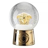 Maße (ØxH): 11 x 17 cm Versace [A] Golden Medusa Schneekugel groß