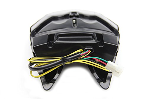 Feu arrière LED avec clignotants intégrés AVDB-moto vitre transparente - 6